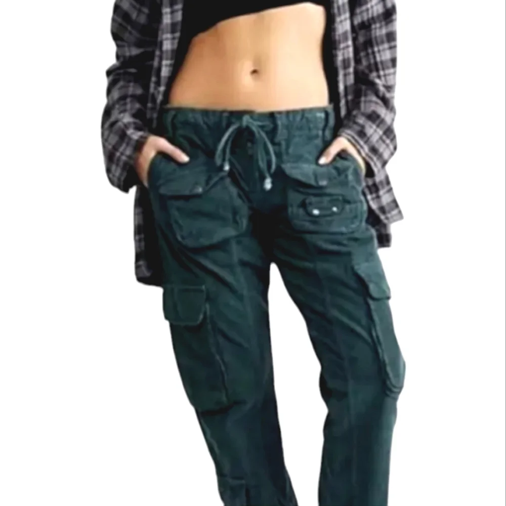 Free People Tahiti Cord Cargo Pants Corduroy Jeans Pockets